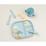 Done By Deer Silicone Stick & Stay Kids Snack Plate | Feeding