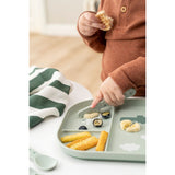 Done By Deer Silicone Stick & Stay Kids Snack Plate | Feeding