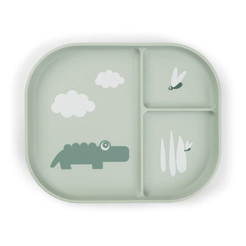 Done By Deer Silicone Stick & Stay Kids Snack Plate | Feeding