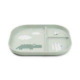 Done By Deer Silicone Stick & Stay Kids Snack Plate | Feeding