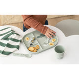 Done By Deer Silicone Stick & Stay Kids Snack Plate | Feeding