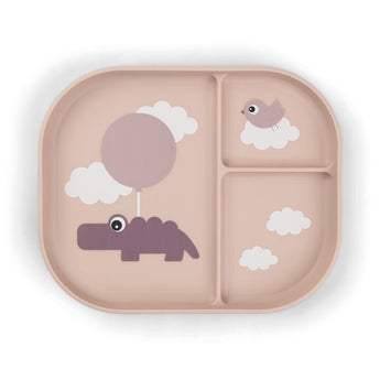 Done By Deer Silicone Stick & Stay Kids Snack Plate | Feeding
