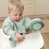 Done By Deer Sleeved Pocket Bib | Croco & Birdee Waterproof Full Cover Bib