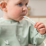 Done By Deer Sleeved Pocket Bib | Croco & Birdee Waterproof Full Cover Bib