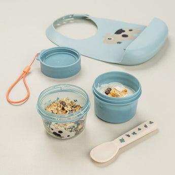 Done By Deer To Go 2 Way Snack Container Large | Croco Design Kids Container - My Little Thieves