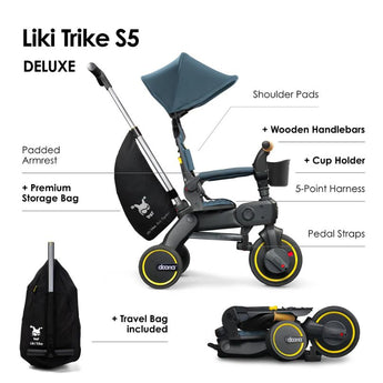 Doona Liki Trike S5 Compact Folding Kids Trike | Gift For Toddlers