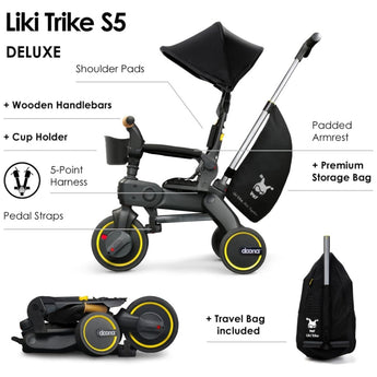 Doona Liki Trike S5 Compact Folding Kids Trike | Gift For Toddlers