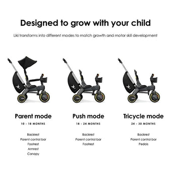 Doona Liki Trike S5 Compact Folding Kids Trike | Gift For Toddlers