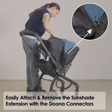 Doona X Sunshade Extension Black | Stroller Accessories