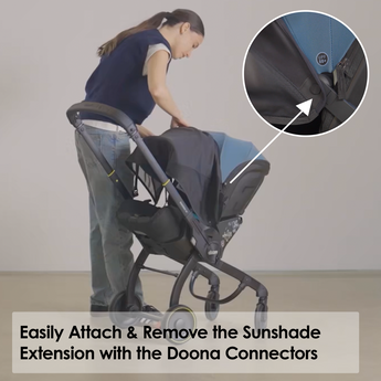 Doona X Sunshade Extension Black | Stroller Accessories