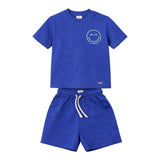 Eat The Cake Boys Blue Smiley Set Shorts T Shirt | Kids