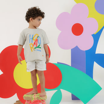 Eat The Cake Boys Grey Hooray T Shirt | Kids Fashion