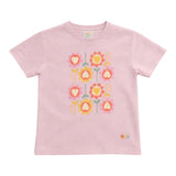 Eat The Cake Flower Pink Girls T Shirt | Kids Fashion