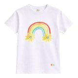 Eat The Cake Girls Rainbow White T Shirt | Kids Fashion
