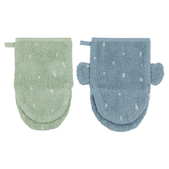 Eco Friendly Kids Washcloths 2 Pack | Trixie Soft Baby Gift