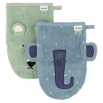 Eco Friendly Kids Washcloths 2 Pack | Trixie Soft Baby Gift