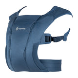 Ergobaby Embrace Heather Grey newborn carrier, soft fabric, adjustable straps, and buckle closure.