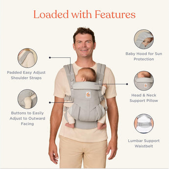 Ergobaby Omni Classic Cool Air Mesh Carrier | Newborn To Toddler