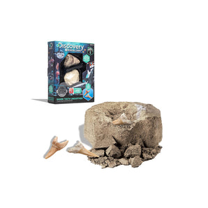 Discovery Mindblown STEM Toy Excavation Kit Mini Shark Tooth 2pc with Chisel