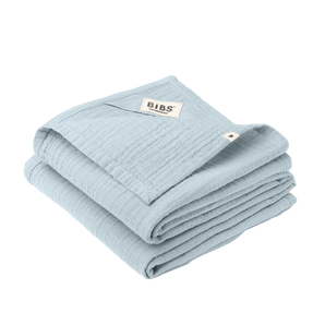 BIBS BIBS Muslin Cloth 2-pack 70x70 cm Baby Blue