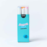 OMY Smooth Ink 9 alcohol markers in teal packaging with brush and fine tips
