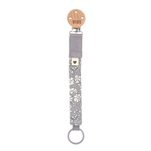BIBS x Liberty Pacifier Clip Capel Fossil Grey