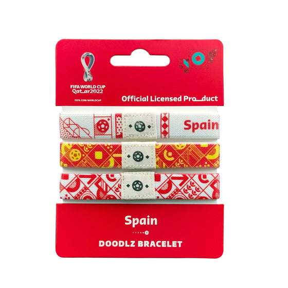 FIFA Fabric Fashionable Qatar 2022 World Cup Country Team  Nylon bracelet - SPAIN