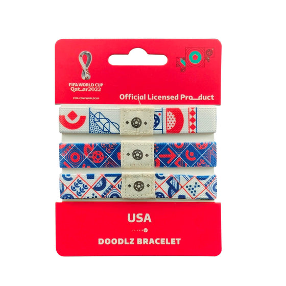 FIFA Fabric Fashionable Qatar 2022 World Cup Country Nylon bracelet- USA - My Little Thieves