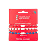 FIFA Fabric Fashionable Qatar 2022 World Cup Country Nylon bracelet - FRANCE - My Little Thieves