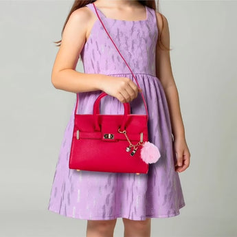 Fao Schwarz Girls Hudson Tote Bag | Bold Magenta Statement Handbag