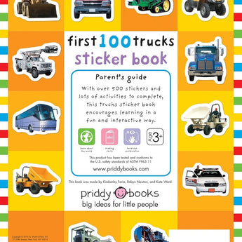 First 100 Stickers: Trucks And Things That Go: Sticker Book