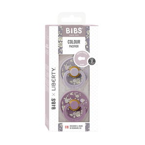 BIBS x Liberty 2 PACK Colour Capel Latex Size 1 Fossil Grey Mix