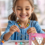 Galt Charm Jewellery Craft Kit | 18 Metal Charms & 300 Beads For Kids 8+