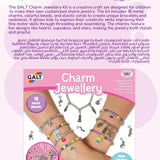 Galt Charm Jewellery Craft Kit | 18 Metal Charms & 300 Beads For Kids 8+
