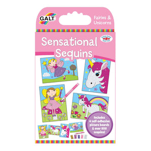 Galt Fairies & Unicorns Sensational Sequins | Sparkly Craft Kit For Kids 6+
