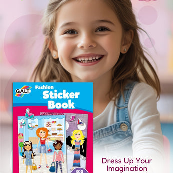 Galt Fashion Sticker Book | 300 Stickers & 20 Pages For Kids 4+
