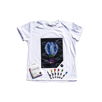 Glow In The Dark Chalkboard Apparel White Kids T-shirt | Christmas