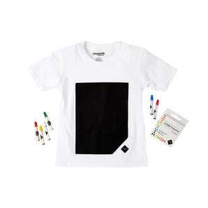 Glow In The Dark Chalkboard Apparel White Kids T-shirt | Christmas