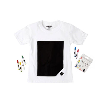 Glow In The Dark Chalkboard Apparel White Kids T-shirt | Christmas