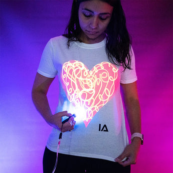 Glow In The Dark Heart Glow In The Dark T Shirt | T Shirt
