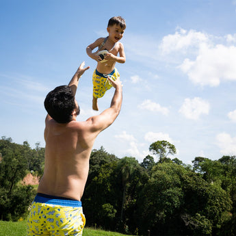 Glow In The Dark Magic Color Changing Swim Shorts For Kids | Swimwear Boy