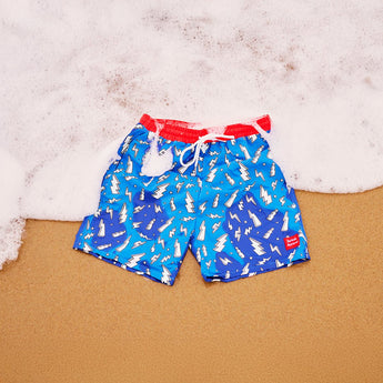 Glow In The Dark Magic Color Changing Swim Shorts For Kids | Swimwear Boy