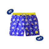 Glow In The Dark Magic Color Changing Swim Shorts For Kids | Swimwear Boy