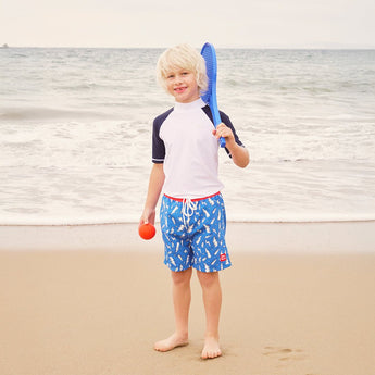 Glow In The Dark Magic Color Changing Swim Shorts For Kids | Swimwear Boy