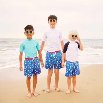 Glow In The Dark Magic Color Changing Swim Shorts For Kids | Swimwear Boy