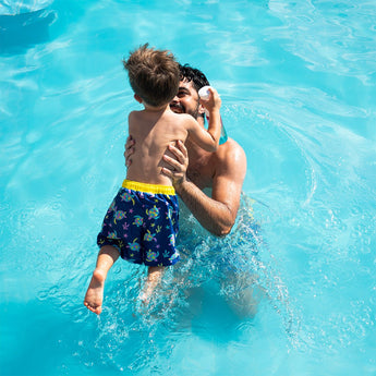 Glow In The Dark Magic Color Changing Swim Shorts For Kids | Swimwear Boy