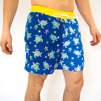 Glow In The Dark Magic Color Changing Swim Shorts For Kids | Swimwear Boy