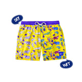 Glow In The Dark Magic Color Changing Swim Shorts For Kids | Swimwear Boy