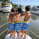 Glow In The Dark Magic Color Changing Swim Shorts For Kids | Swimwear Boy