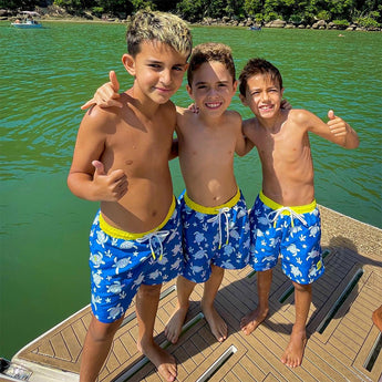 Glow In The Dark Magic Color Changing Swim Shorts For Kids | Swimwear Boy